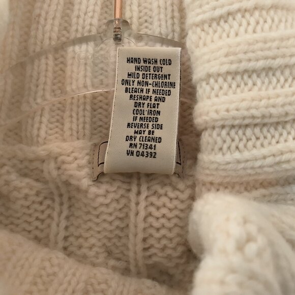 L.L. BEAN Cable Knit Turtleneck Dress Size 3X - Picture 9 of 9